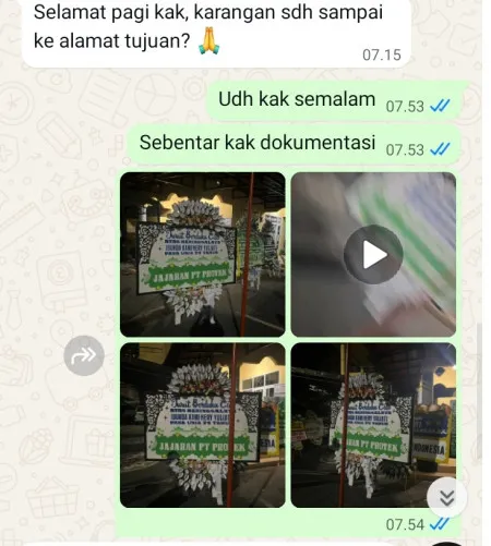 Pengiriman Papan Bunga Selamat Limo Depok