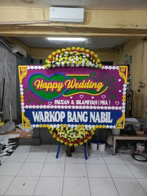 Papan Bunga di Limo Depok
