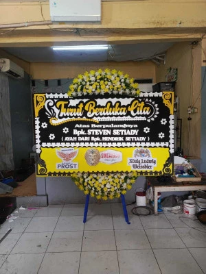 Papan Bunga di Limo Depok