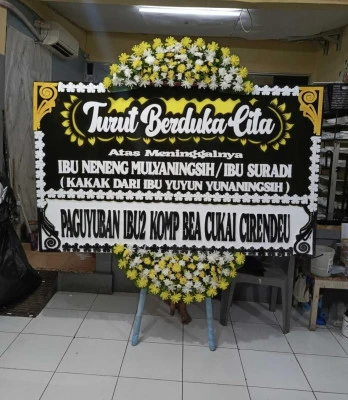 Papan Bunga di Limo Depok